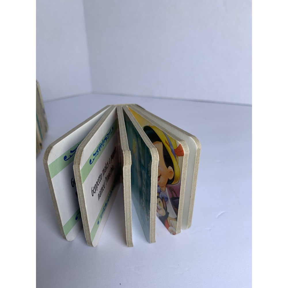 Vintage 1999 Disney Book Block Board Books Bambi Snow White Pinocchio Set of 3 - Picture 5 of 8